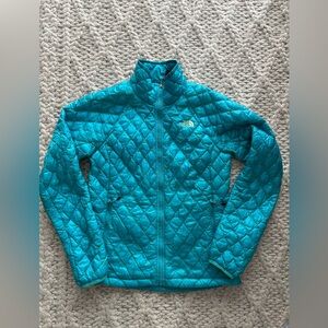 The North Face Teal Quilted Jacket
